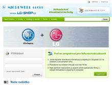 Tablet Screenshot of lg-shop.cz